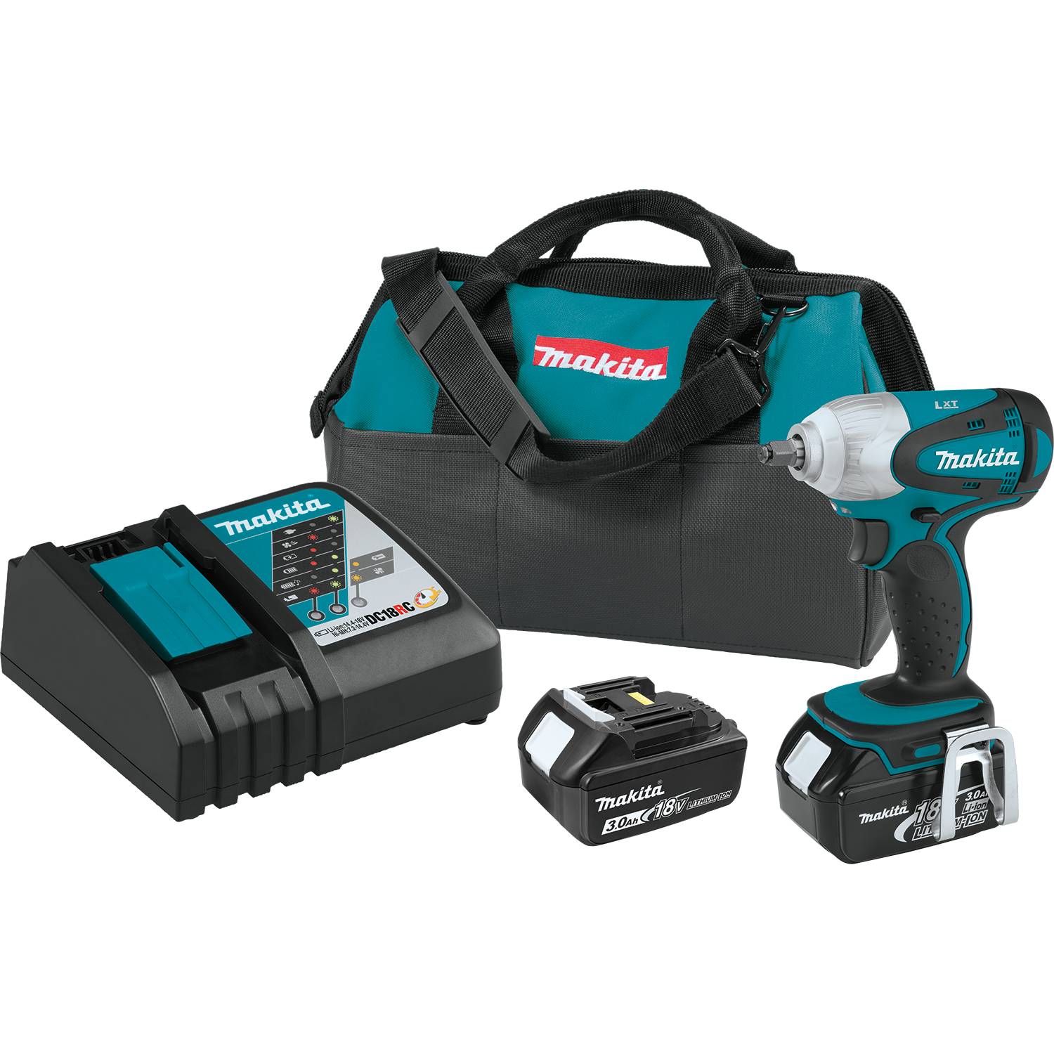Makita 18V LXT® Lithium‑Ion Cordless 3/8" Sq. Drive Impact Wrench Kit (3.0Ah) 1 Makita Impact wrench