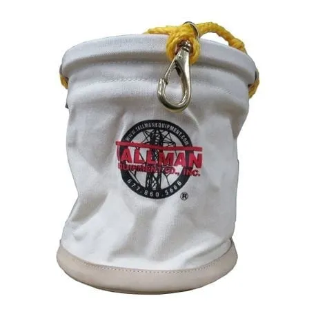12" X 15" LEATHER BOTTOM CANVAS TOOL BUCKET 2 12" X 15" LEATHER BOTTOM CANVAS TOOL BUCKET - Image 2