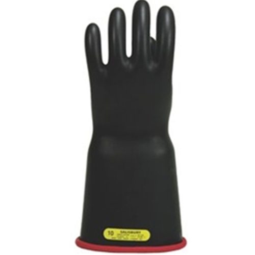 SALISBURY ElectriFlex Class 2 16" Lineman Gloves, Bell Cuff, Black with Red Inside 1 Lineman Gloves Bell Cuff