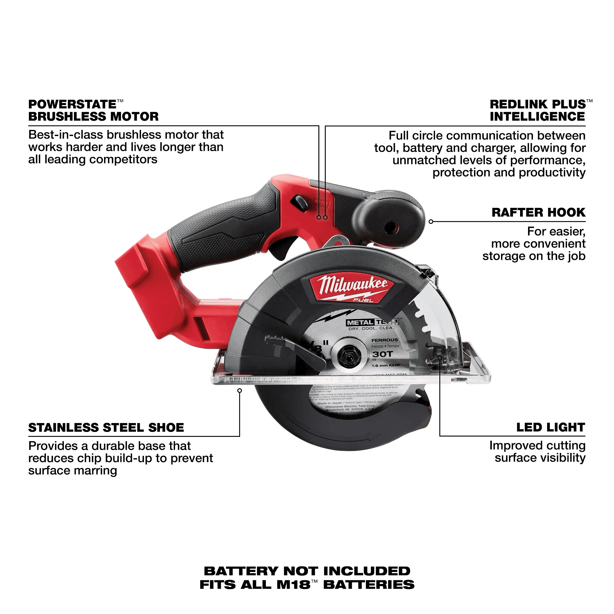 MILWAUKEE M18 FUEL™ Metal Cutting Circular Saw (Tool Only) 3 MILWAUKEE M18 FUEL™ Metal Cutting Circular Saw (Tool Only) - Image 3