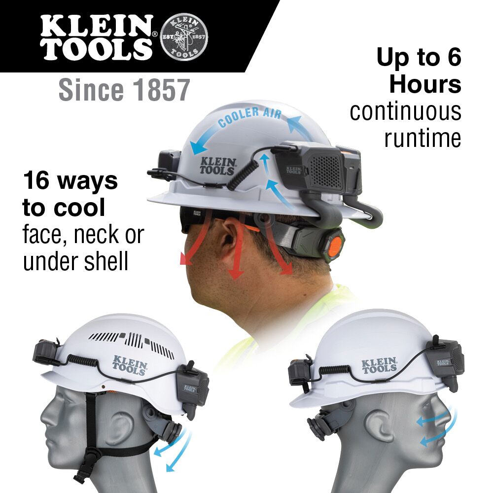 KLEIN TOOLS Cooling Fan for Hard Hat and Safety Helmet 4 KLEIN TOOLS Cooling Fan for Hard Hat and Safety Helmet - Image 4