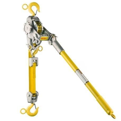 LUG ALL WEB STRAP HOISTS WITH HOT STICK HOOKS & HANDLES 1 Lug-All Web Strap hoist