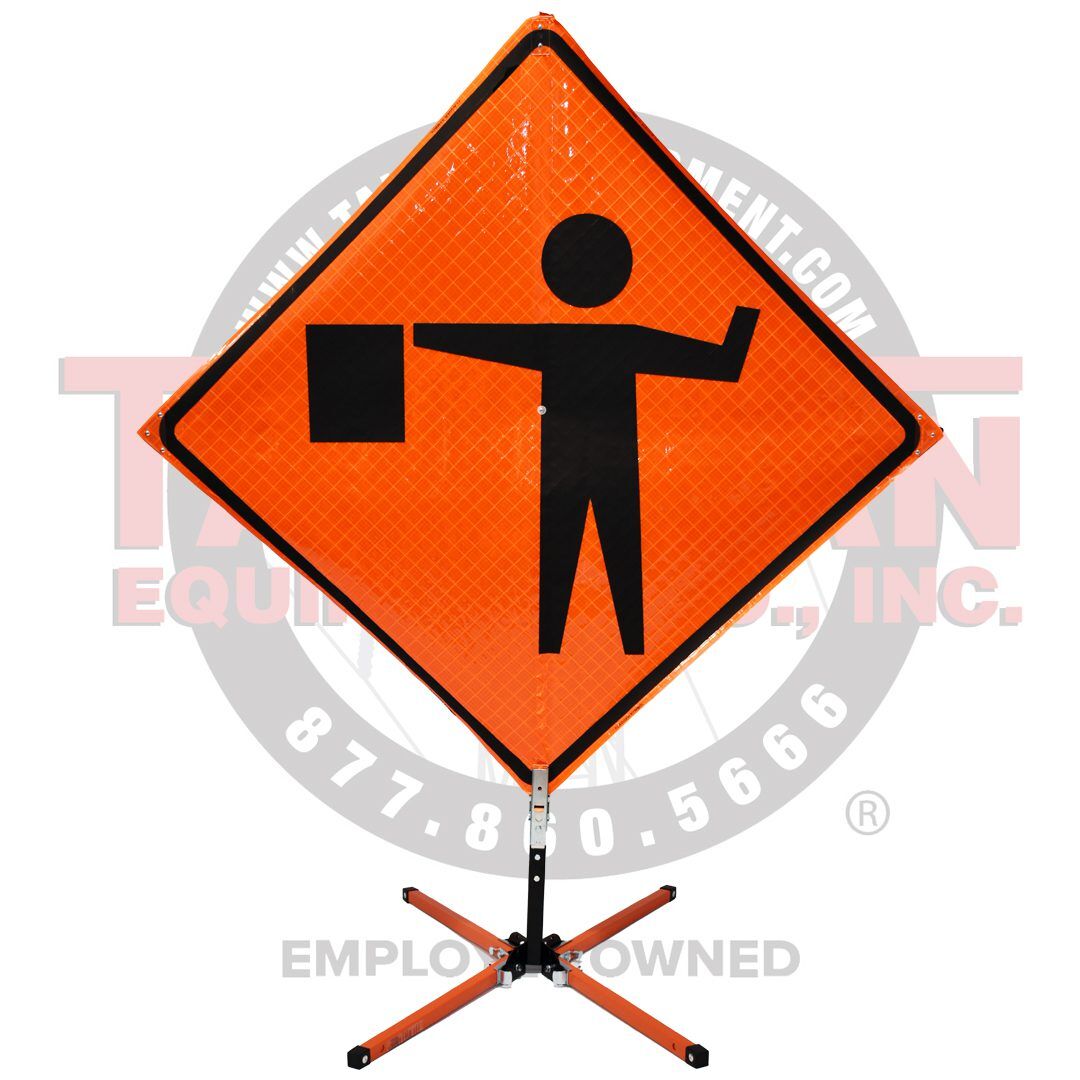 Flagger Ahead Symbol