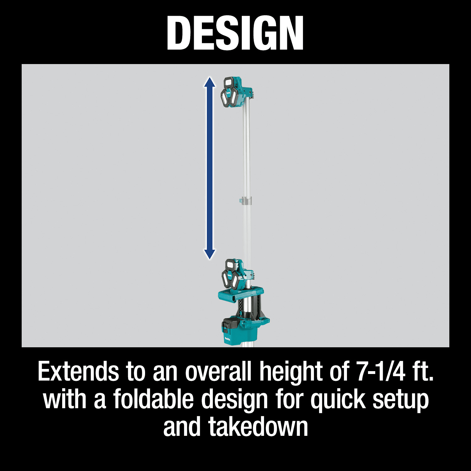 MAKITA 18V LXT Lithium-Ion Cordless Multi-Directional Tower Light 3 MAKITA 18V LXT Lithium-Ion Cordless Multi-Directional Tower Light - Image 3