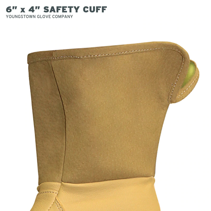 YOUNGSTOWN GLOVE COMPANY FR Leather Utility Wide-Cuff Glove 5 YOUNGSTOWN GLOVE COMPANY FR Leather Utility Wide-Cuff Glove - Image 5