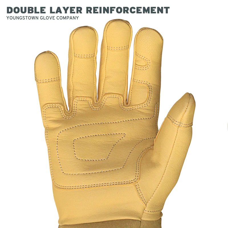 YOUNGSTOWN GLOVE COMPANY FR Leather Utility Wide-Cuff Glove 4 YOUNGSTOWN GLOVE COMPANY FR Leather Utility Wide-Cuff Glove - Image 4