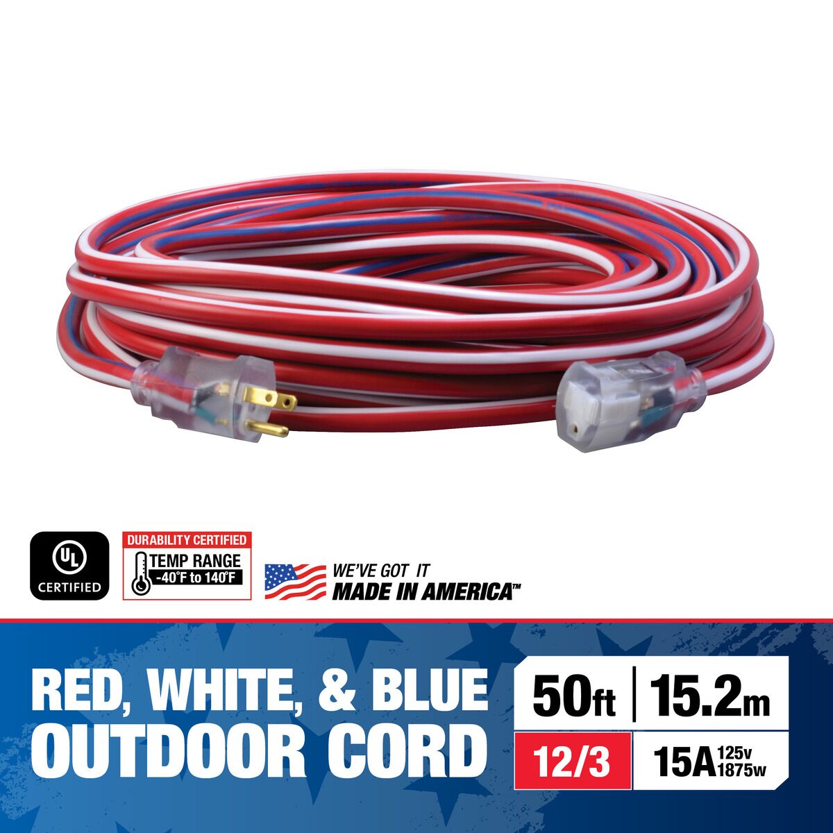 SOUTHWIRE 50-Foot Contractor Grade Extension Cord, Lighted End SJTW 5 SOUTHWIRE 50-Foot Contractor Grade Extension Cord, Lighted End SJTW - Image 5