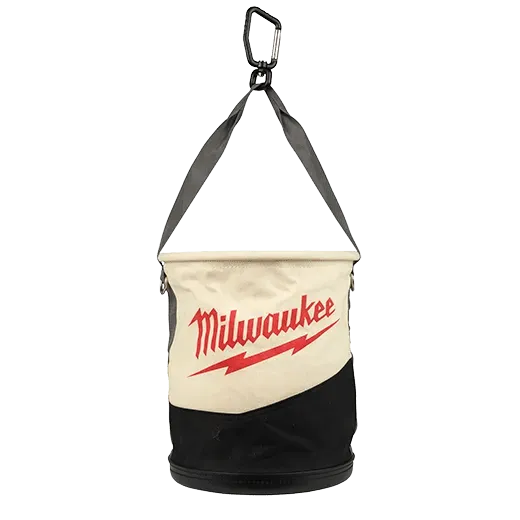 MILWAUKEE Canvas Utility Bucket w/ Pockets 1 Milwaukee Utility Bucket
