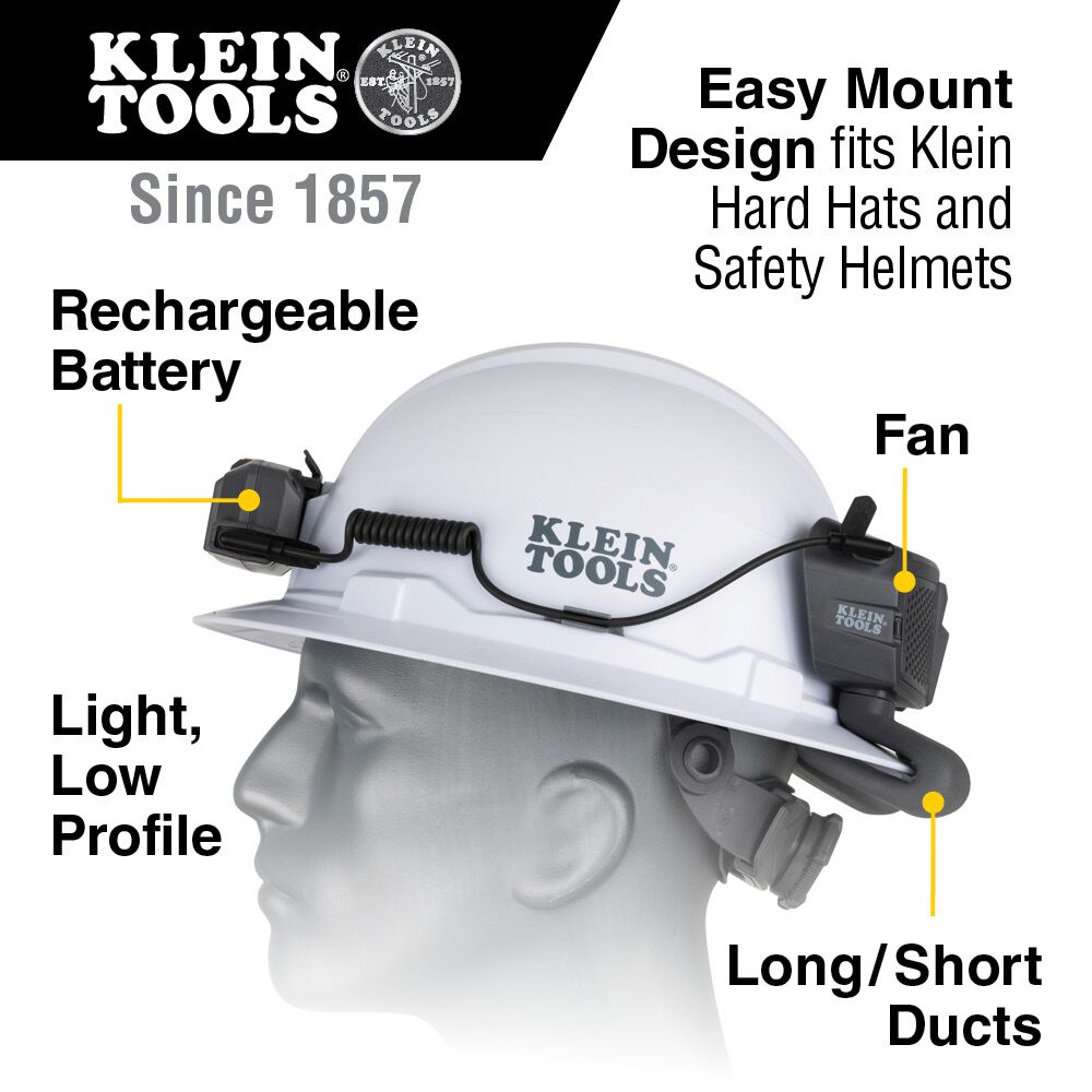 KLEIN TOOLS Cooling Fan for Hard Hat and Safety Helmet 3 KLEIN TOOLS Cooling Fan for Hard Hat and Safety Helmet - Image 3