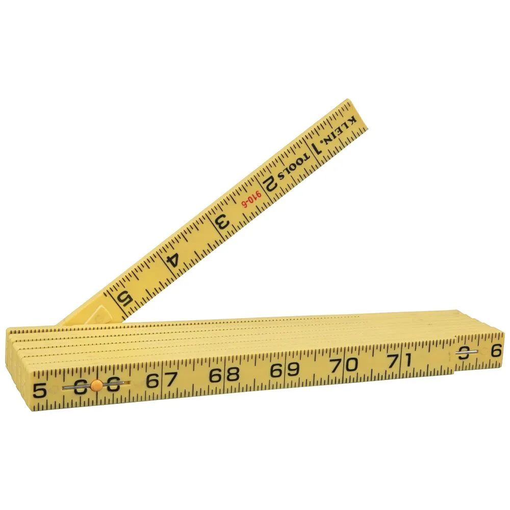 KLEIN TOOLS Fiberglass Folding Rule, Inside Reading 1 Fiberglass Folding Rule