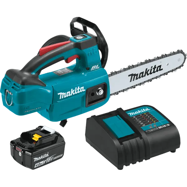 Makita 18V LXT® Lithium‑Ion Brushless Cordless 10" Top Handle Chain Saw Kit (4.0Ah) 1 Chainsaw