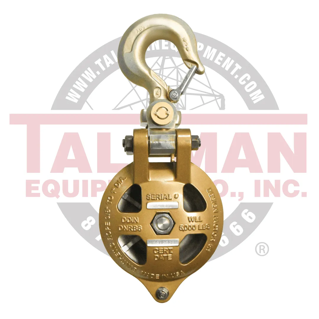 DDIN Gold Standard 6" Rigging Block 1 Gold Standard Rigging Block