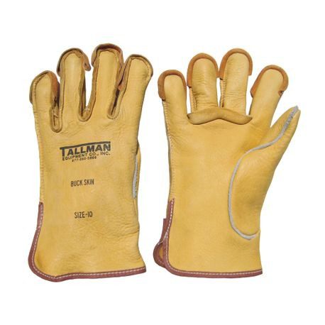 KUNZ GLOVE CO. Foreman's Style Buckskin Gloves 1 buckskin glove