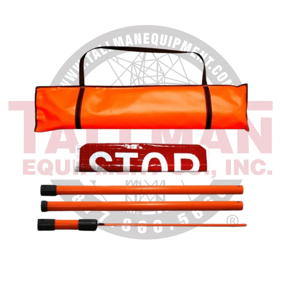 DICKE Vinyl Roll-Up Stop & Slow Paddles 1 Vinyl Roll-up Stop Sign Slow Paddle