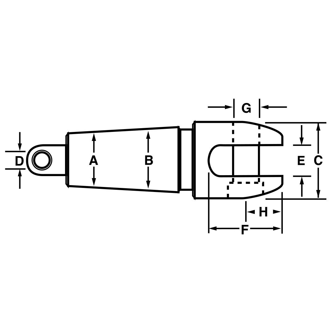 CONDUX Clevis Head Innerduct Pulling Eyes 2 CONDUX Clevis Head Innerduct Pulling Eyes - Image 2