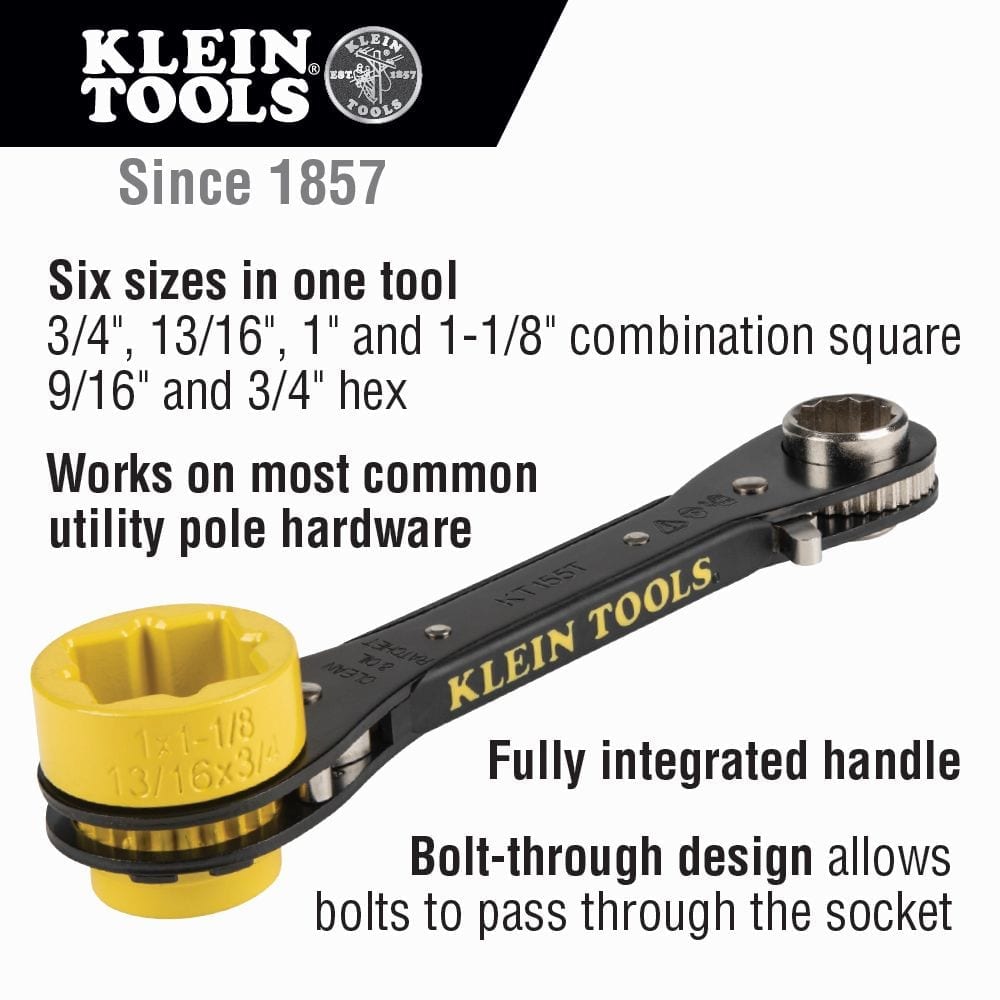 KLEIN TOOLS 5-IN-1 Lineman's Wrench 2 lineman's wrench