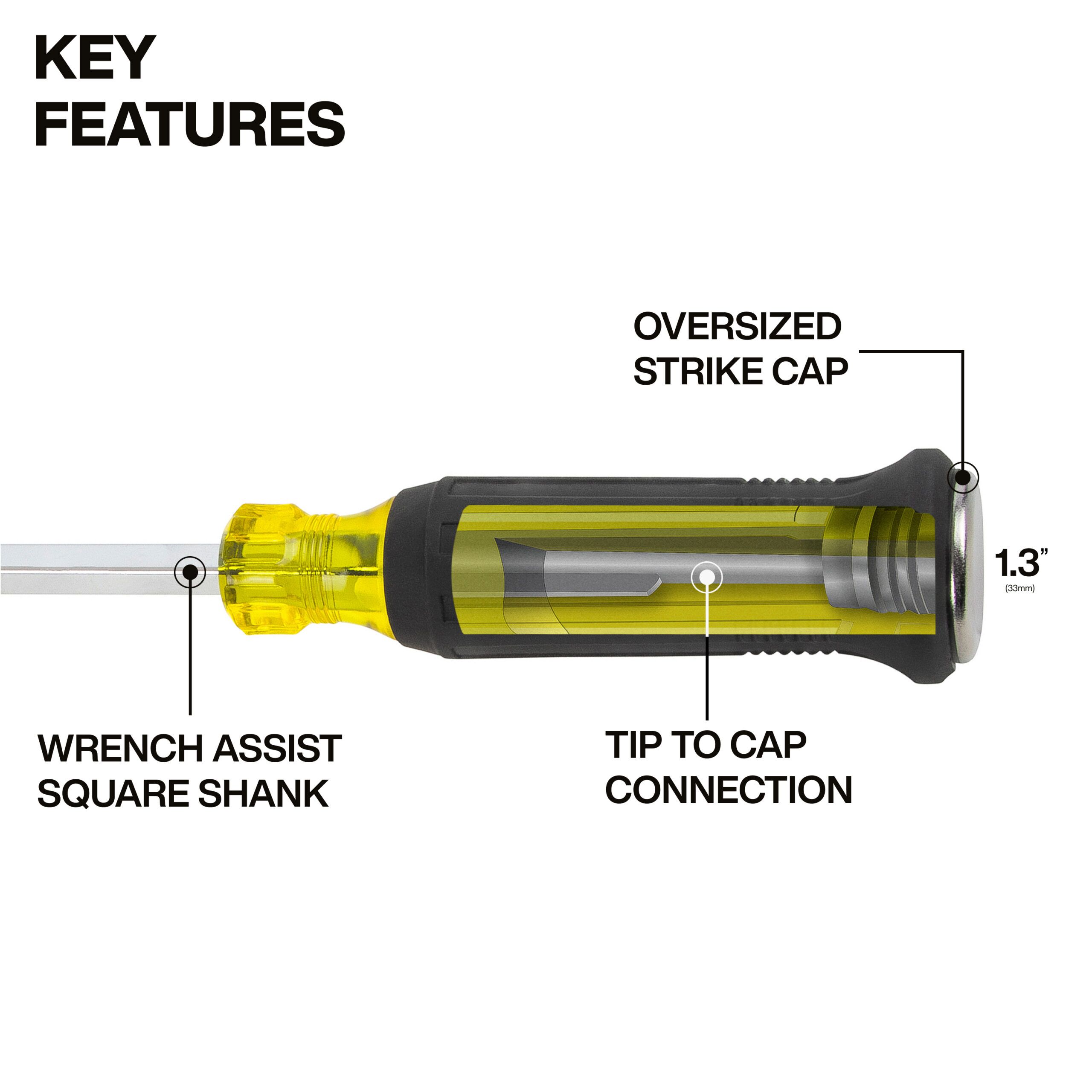 KLEIN TOOLS Keystone Demolition Screwdrivers 2 KLEIN TOOLS Keystone Demolition Screwdrivers - Image 2