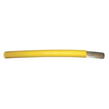 Yellow Jacketed Tinned Copper Grounding Cable 1 Yellow Jacketed Grounding Cable
