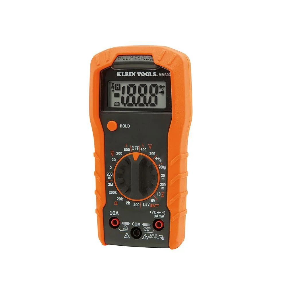 KLEIN TOOLS Digital Multimeter, Manual Ranging, 600V 2 KLEIN TOOLS Digital Multimeter, Manual Ranging, 600V - Image 2