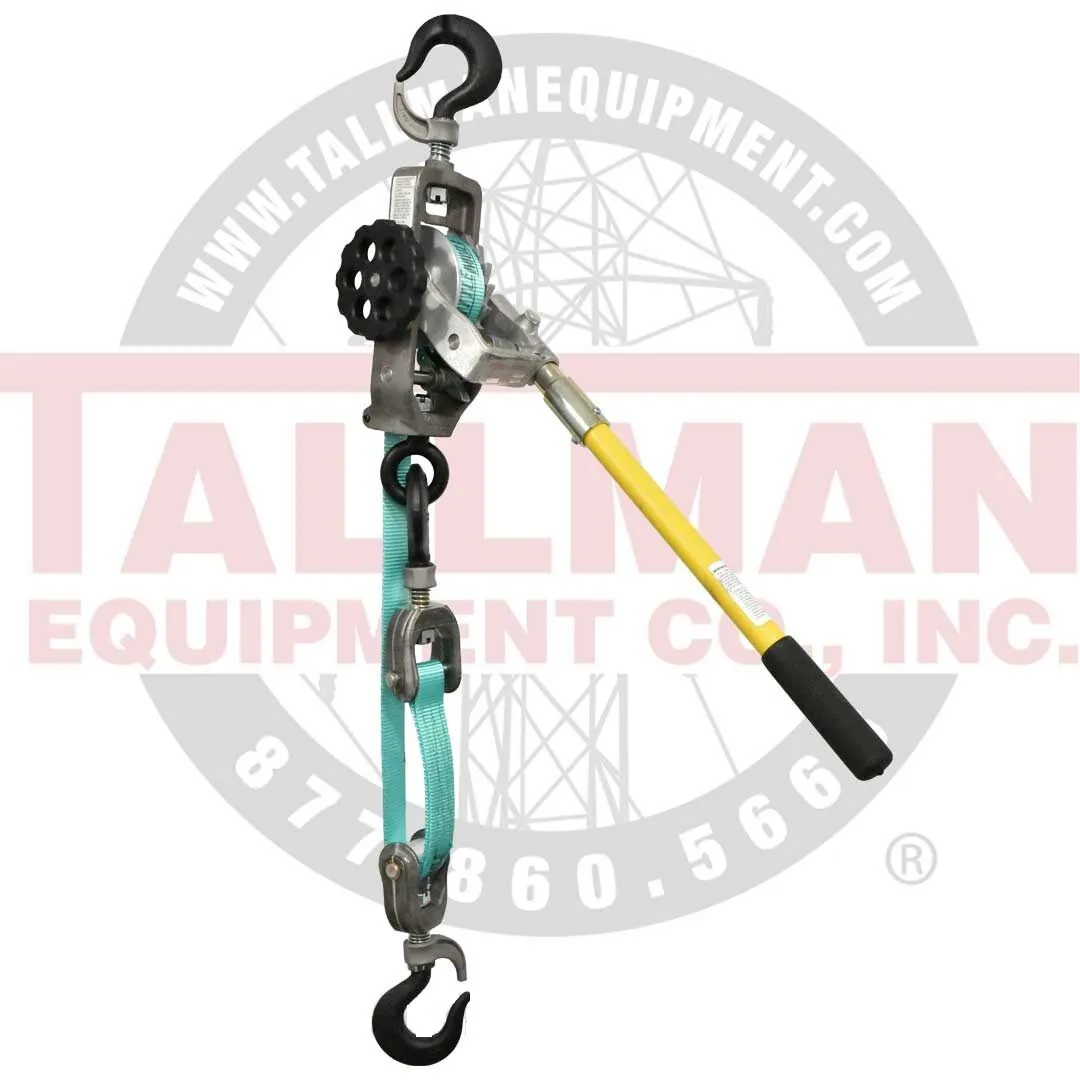 LITTLE MULE Strap Hoist with Heavy Duty Swivel Gate Latch 1 Strap Hoist