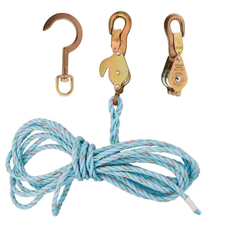 KLEIN TOOLS Block and Tackle 259 Anchor Hook Spliced 1 Block and Tackle