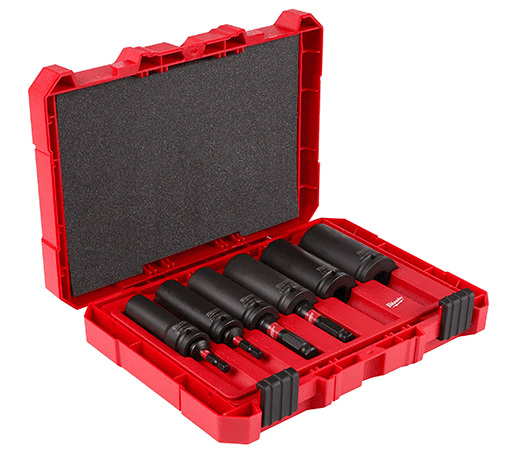 MILWAUKEE SHOCKWAVE Impact Duty Lineman's 10PC 2-in-1 12 Point Socket Set 1 12 Point Socket Set