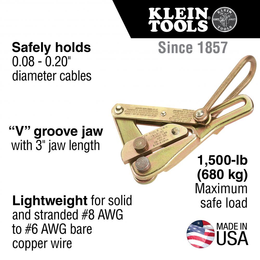 KLEIN TOOLS Chicago Grip for Bare Wire, .08-.2" 2 KLEIN TOOLS Chicago Grip for Bare Wire, .08-.2" - Image 2