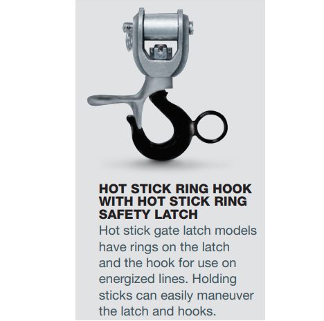 Little Mule Lineman's Strap Hoist w/Hot Stick Ring Hooks and Safety Latches, 1-Ton 3 Little Mule Lineman's Strap Hoist w/Hot Stick Ring Hooks and Safety Latches, 1-Ton - Image 3