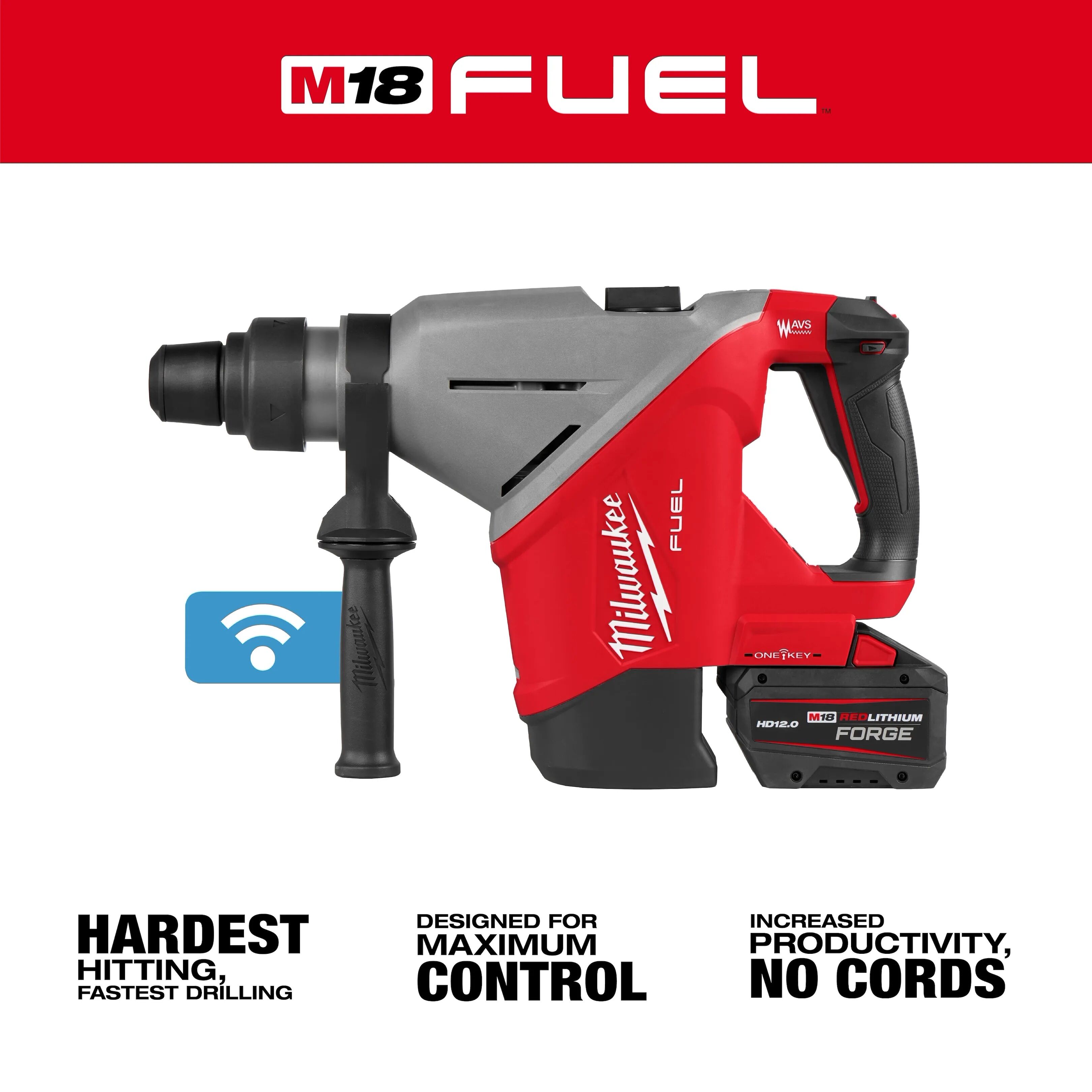 MILWAUKEE M18 FUEL 1-3/4" SDS MAX Rotary Hammer Kit 3 MILWAUKEE M18 FUEL 1-3/4" SDS MAX Rotary Hammer Kit - Image 3