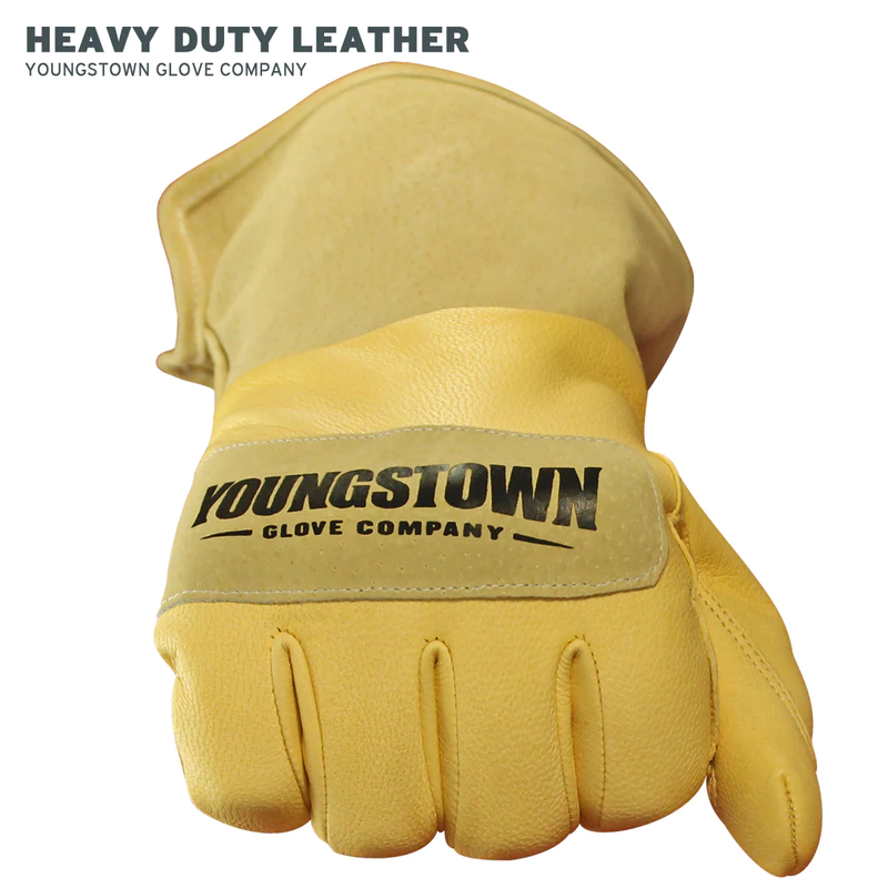 YOUNGSTOWN GLOVE COMPANY Leather Utility Wide-Cuff Glove 4 YOUNGSTOWN GLOVE COMPANY Leather Utility Wide-Cuff Glove - Image 4