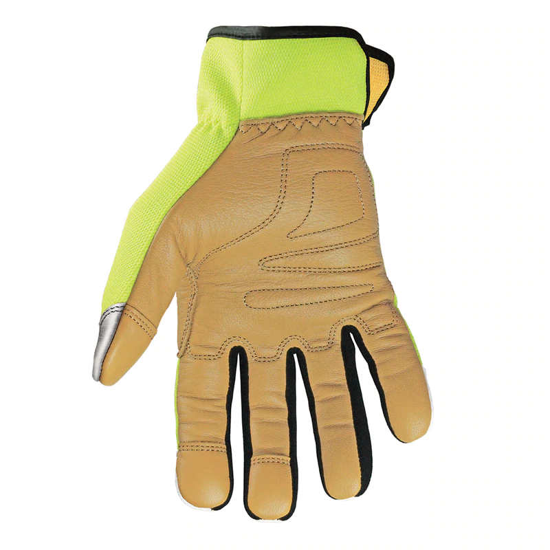 YOUNGSTOWN GLOVE COMPANY Cut Resistant Safety Lime Hybrid Gloves 2 YOUNGSTOWN GLOVE COMPANY Cut Resistant Safety Lime Hybrid Gloves - Image 2