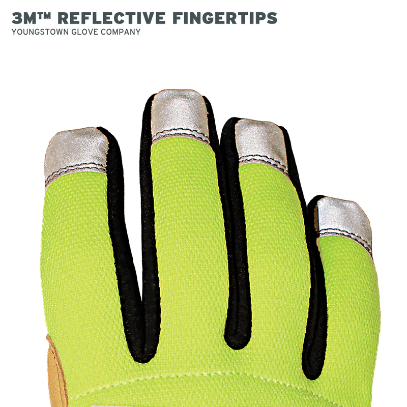 YOUNGSTOWN GLOVE COMPANY Cut Resistant Safety Lime Hybrid Gloves 6 YOUNGSTOWN GLOVE COMPANY Cut Resistant Safety Lime Hybrid Gloves - Image 6