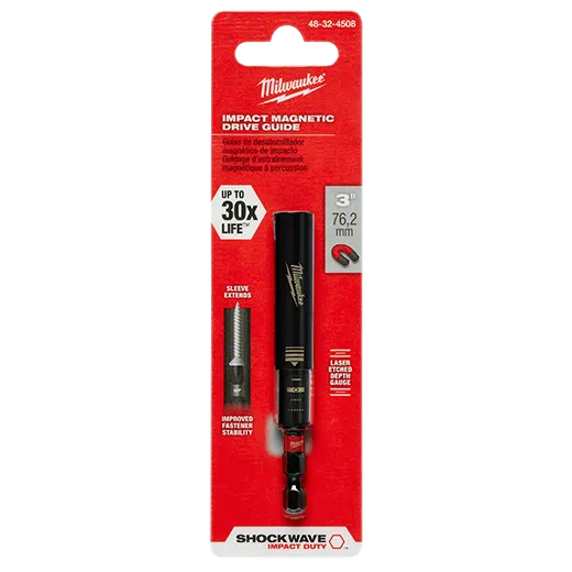 MILWAUKEE Shockwave 3" Impact Magnetic Drive Guide 3 MILWAUKEE Shockwave 3" Impact Magnetic Drive Guide - Image 3