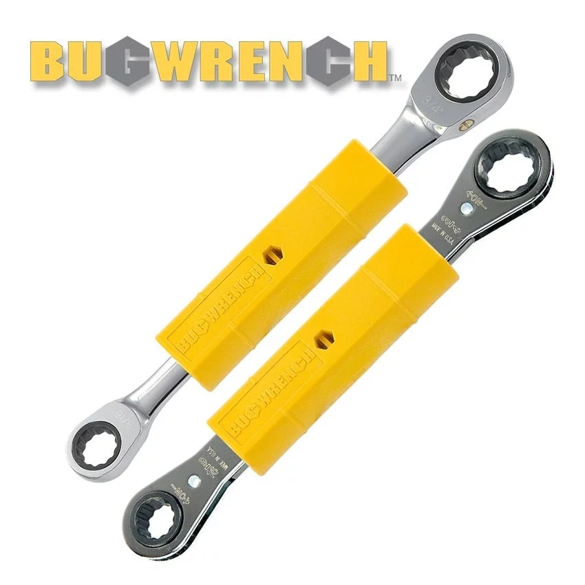 BUGWRENCH Insulated Box Wrench, 3/4" Heavy-Duty Ratchet and 9/16" Heavy-Duty Ratchet 1 BugWrench