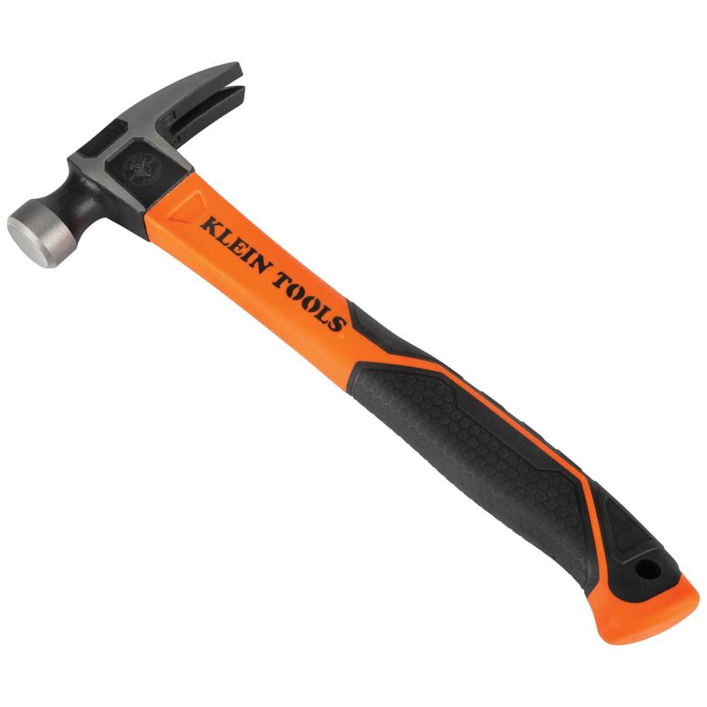 KLEIN TOOLS Straight-Claw Hammer, 16 oz, 13 IN 1 straight-claw hammer