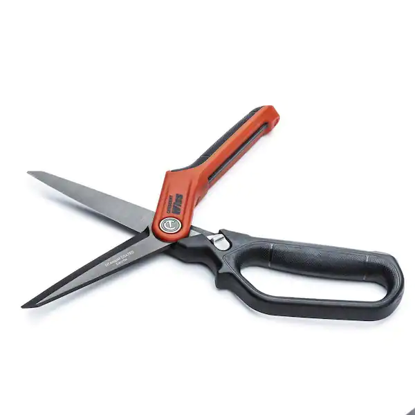 CRESCENT WISS 11" Heavy-Duty Titanium Coated Tradesman Shears 2 CRESCENT WISS 11" Heavy-Duty Titanium Coated Tradesman Shears - Image 2