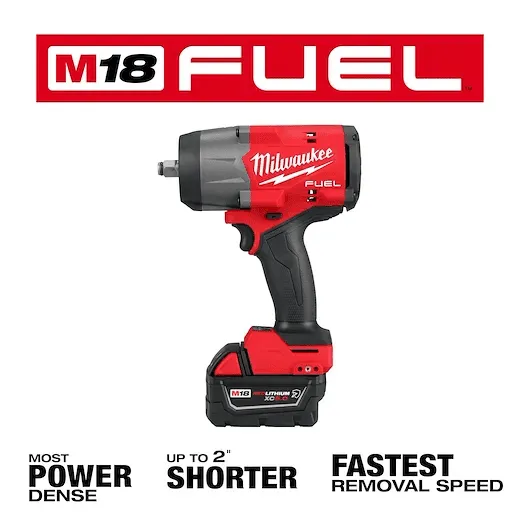 MILWAUKEE M18 FUEL High Torque 1/2" Impact Wrench with Friction Ring 2 MILWAUKEE M18 FUEL High Torque 1/2" Impact Wrench with Friction Ring - Image 2