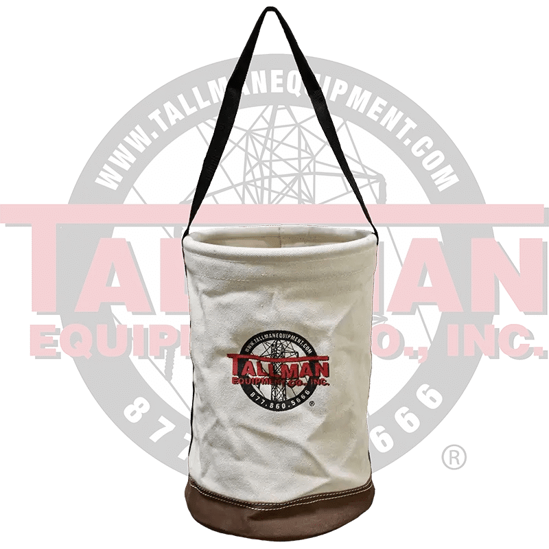 Leather Bottom Canvas Tool Bucket 3 Leather Bottom Canvas Tool Bucket - Image 3