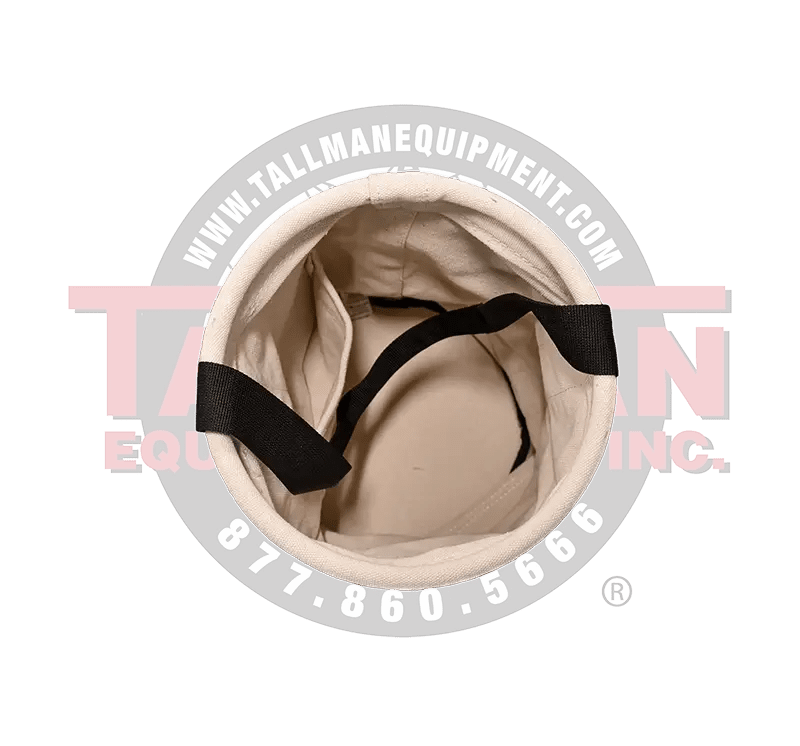 Leather Bottom Canvas Tool Bucket 2 Leather Bottom Canvas Tool Bucket - Image 2