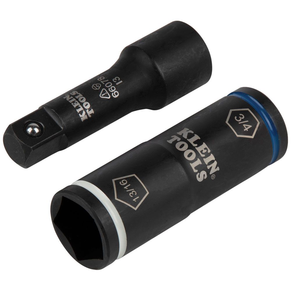 KLEIN TOOLS 2-in-1 Penta/Hex Flip Socket w/Adapter 1 KLEIN TOOLS 2-in-1 Penta/Hex Flip Socket w/Adapter
