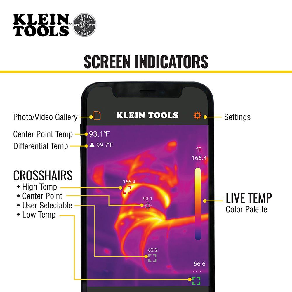 KLEIN TOOLS Thermal Imager for iPhone 7 KLEIN TOOLS Thermal Imager for iPhone - Image 7