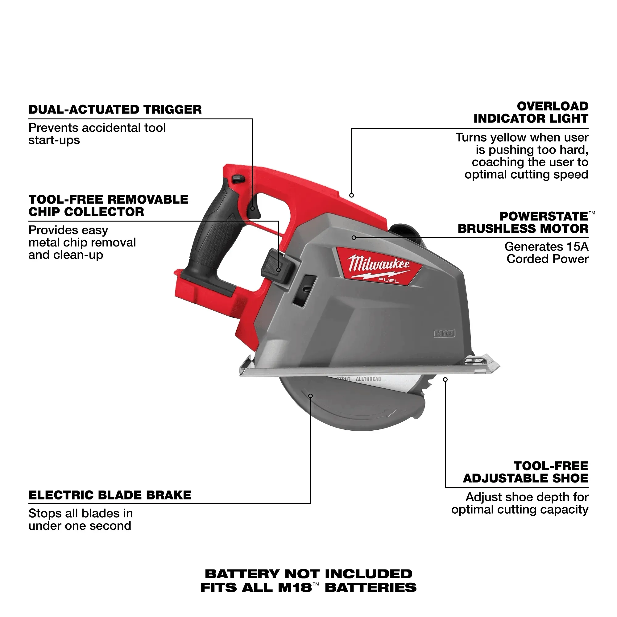 MILWAUKEE M18 FUEL™ 8" Metal Cutting Circular Saw 3 MILWAUKEE M18 FUEL™ 8" Metal Cutting Circular Saw - Image 3