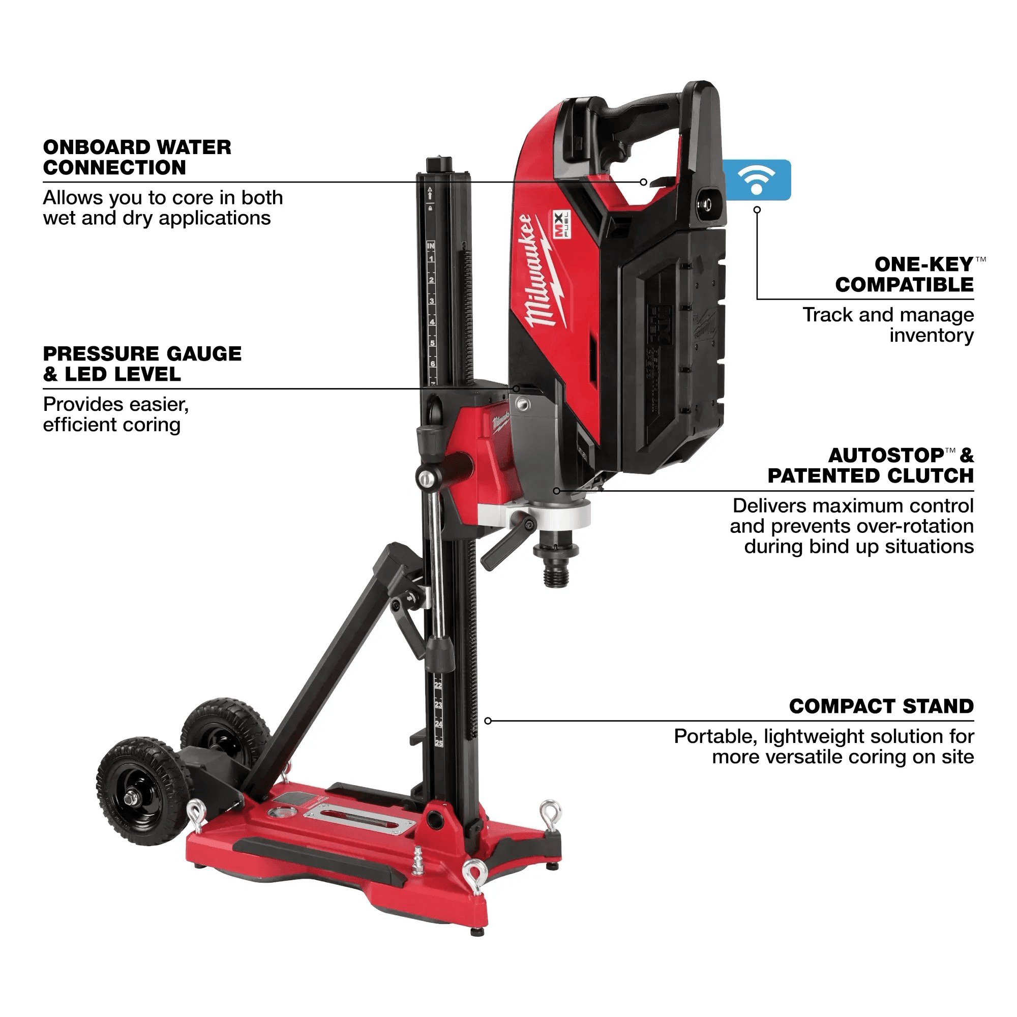 MILWAUKEE MX FUEL™ Handheld Core Drill Kit w/ Stand 4 MILWAUKEE MX FUEL™ Handheld Core Drill Kit w/ Stand - Image 4