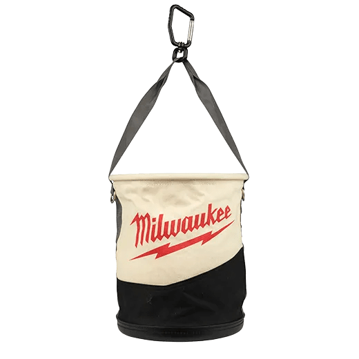 MILWAUKEE Canvas Utility Bucket w/ Pockets 1 Milwaukee Utility Bucket