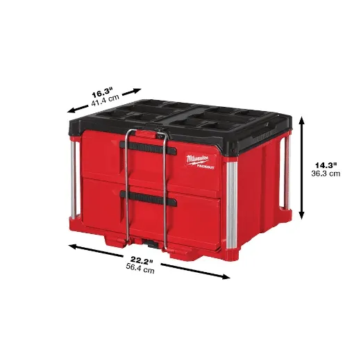 MILWAUKEE PACKOUT™ 2-Drawer Tool Box 4 MILWAUKEE PACKOUT™ 2-Drawer Tool Box - Image 4