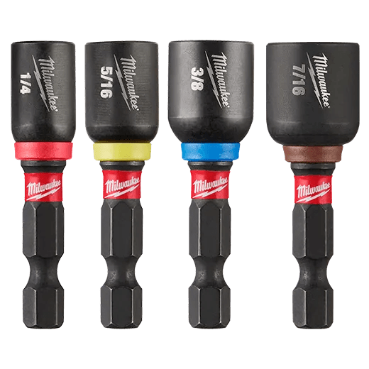 MILWAUKEE SHOCKWAVE Impact Duty™ 1-7/8" Magnetic Nut Driver Set 4PC 1 Shockwave Magnetic Nut Driver