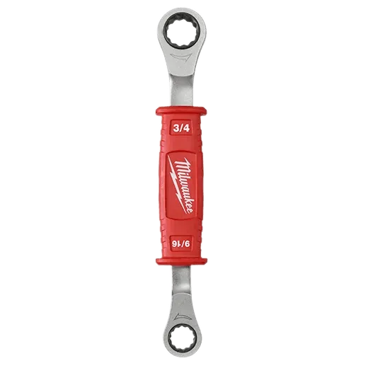MILWAUKEE Lineman’s 2in1 Insulated Ratcheting Box Wrench 1 Ratcheting Box Wrench