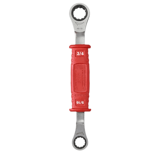 MILWAUKEE Lineman’s 2in1 Insulated Ratcheting Box Wrench 2 MILWAUKEE Lineman’s 2in1 Insulated Ratcheting Box Wrench - Image 2