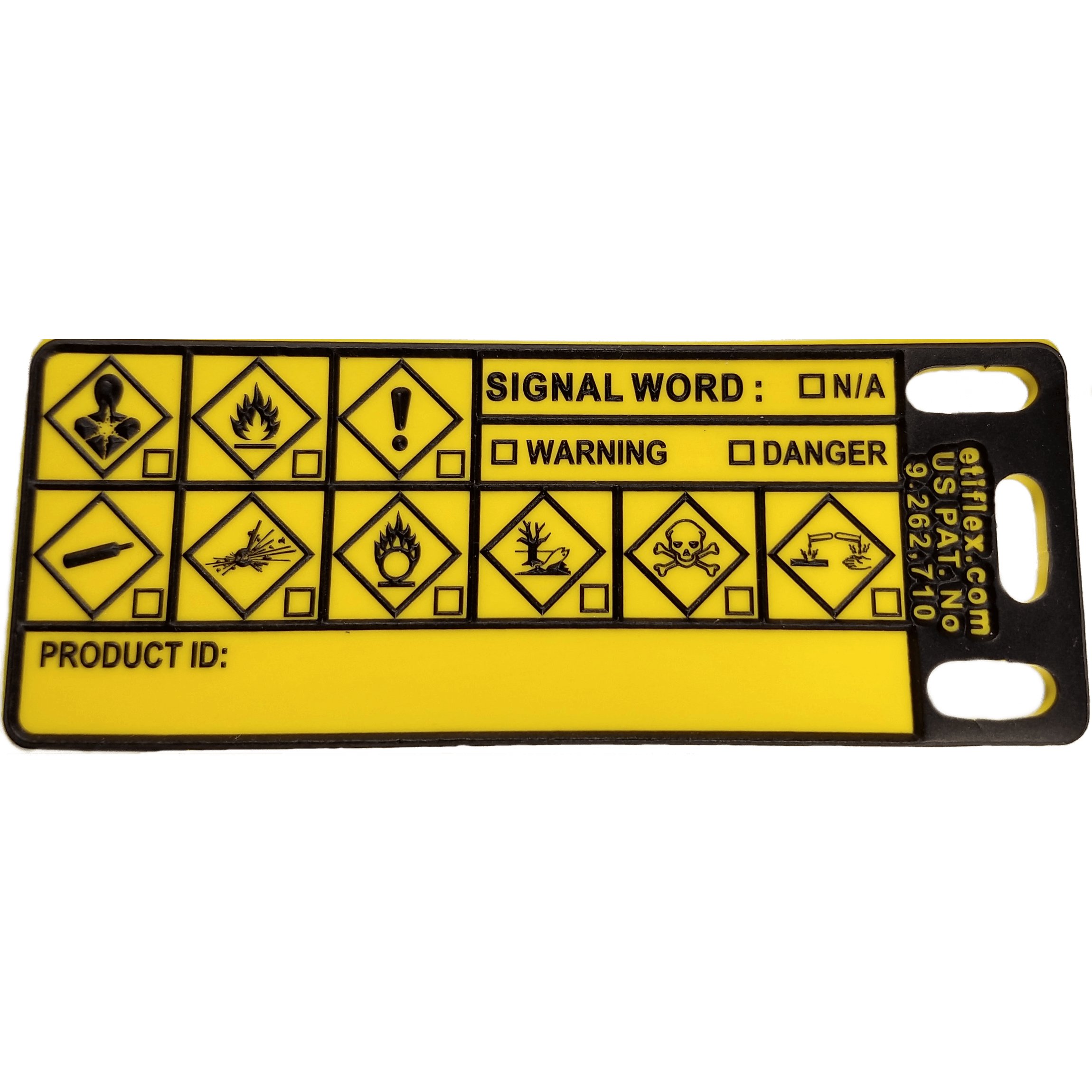 ETIFLEX Universal GHS Secondary Tag 1 Etiflex Universal GHS Secondary Tag
