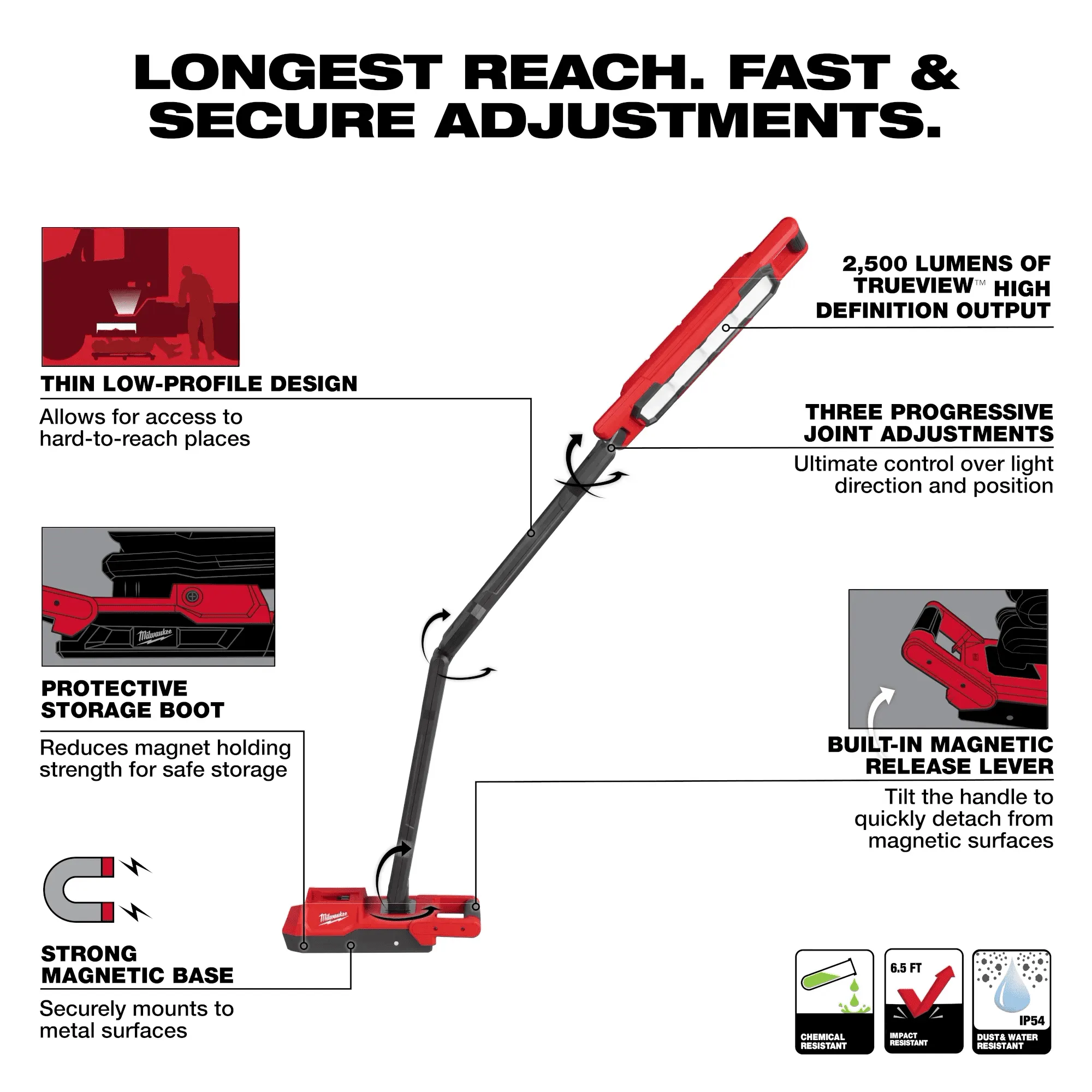 MILWAUKEE M18 Magnetic Extendable Boom Light 3 MILWAUKEE M18 Magnetic Extendable Boom Light - Image 3